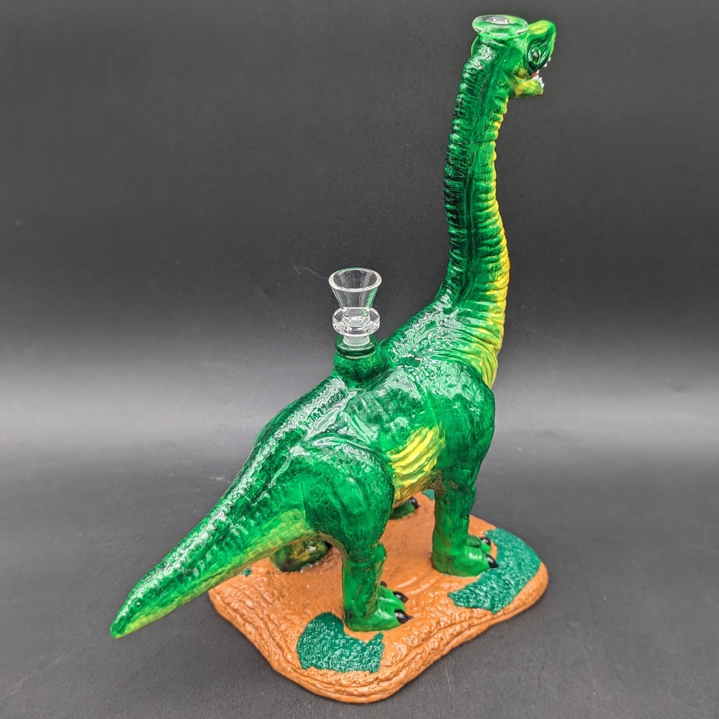 Brachiosaurus Dinosaur Bong - Glass and Resin-Avernic Smoke Shop