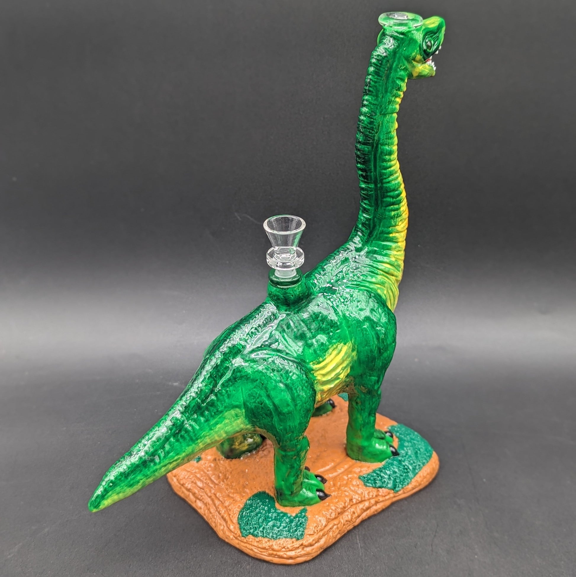 Brachiosaurus Dinosaur Bong - Glass and Resin-Avernic Smoke Shop