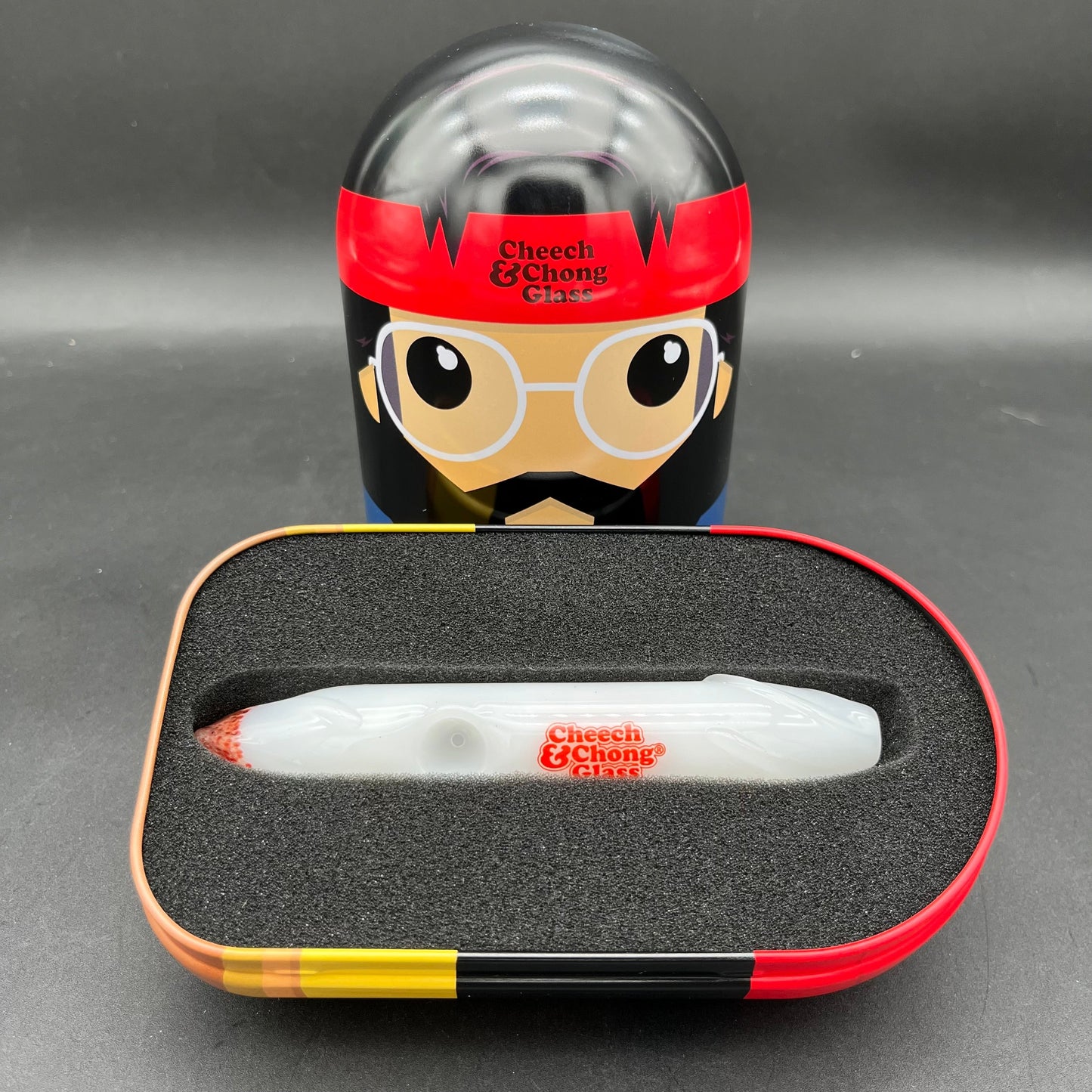 Cheech & Chong - 6" Labrador Hand Pipe with Collectable Tin