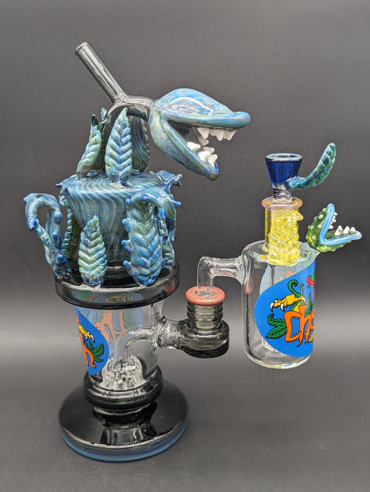 Cheech Glass - 10.5" Venus Fly Trap Water Pipe Set