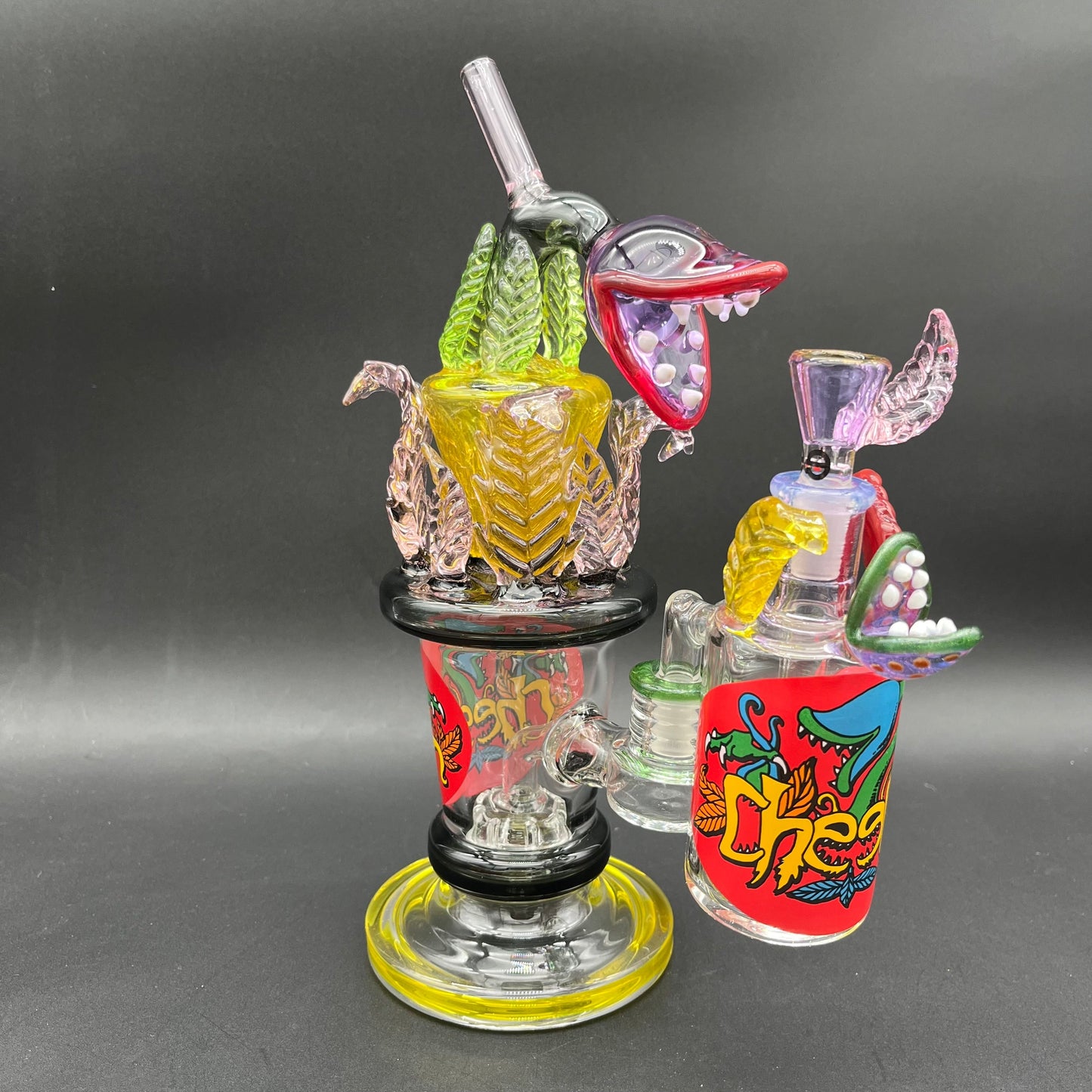 Cheech Glass - 10.5" Venus Fly Trap Water Pipe Set