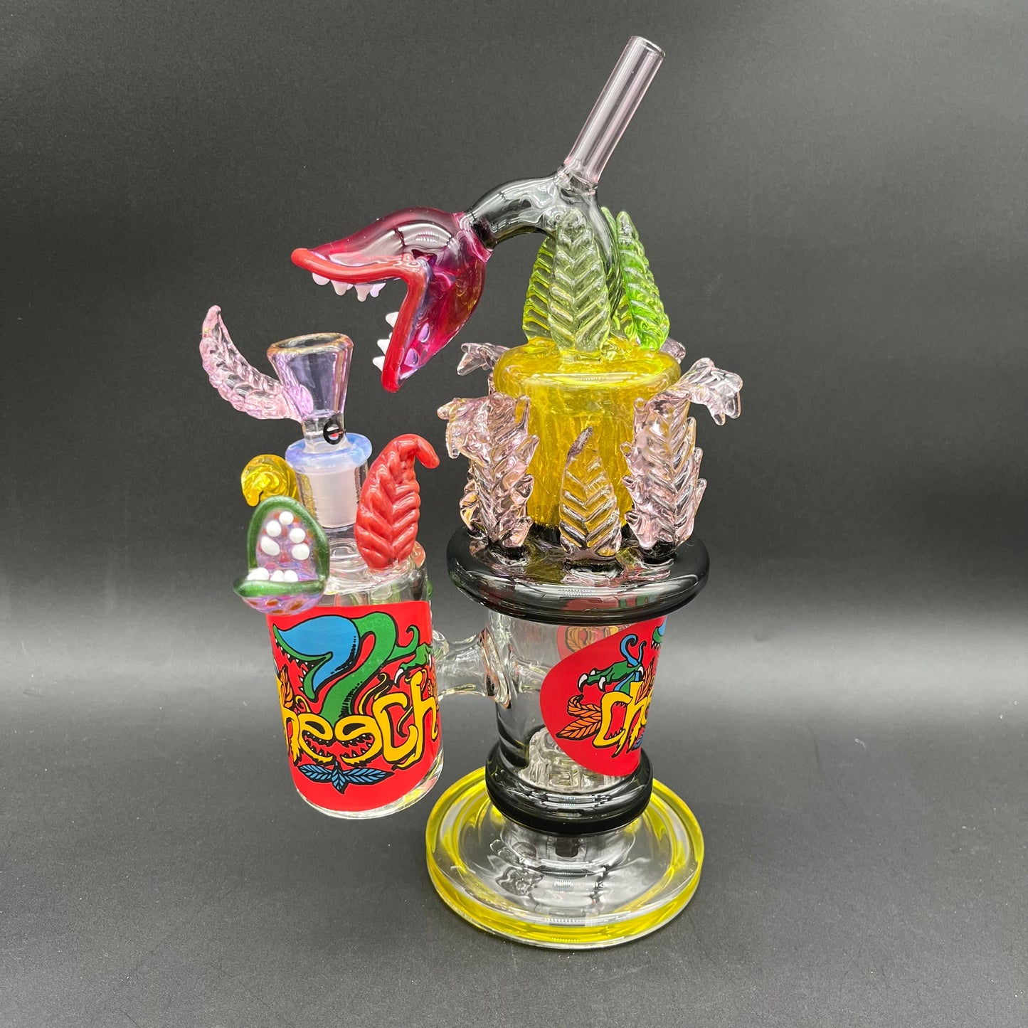 Cheech Glass - 10.5" Venus Fly Trap Water Pipe Set