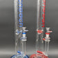 Cheech Glass - 16" Color Rim Straight Tube Water Pipe