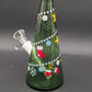 Christmas Tree 6" Cone Shaped Bubbler-Avernic Smoke Shop