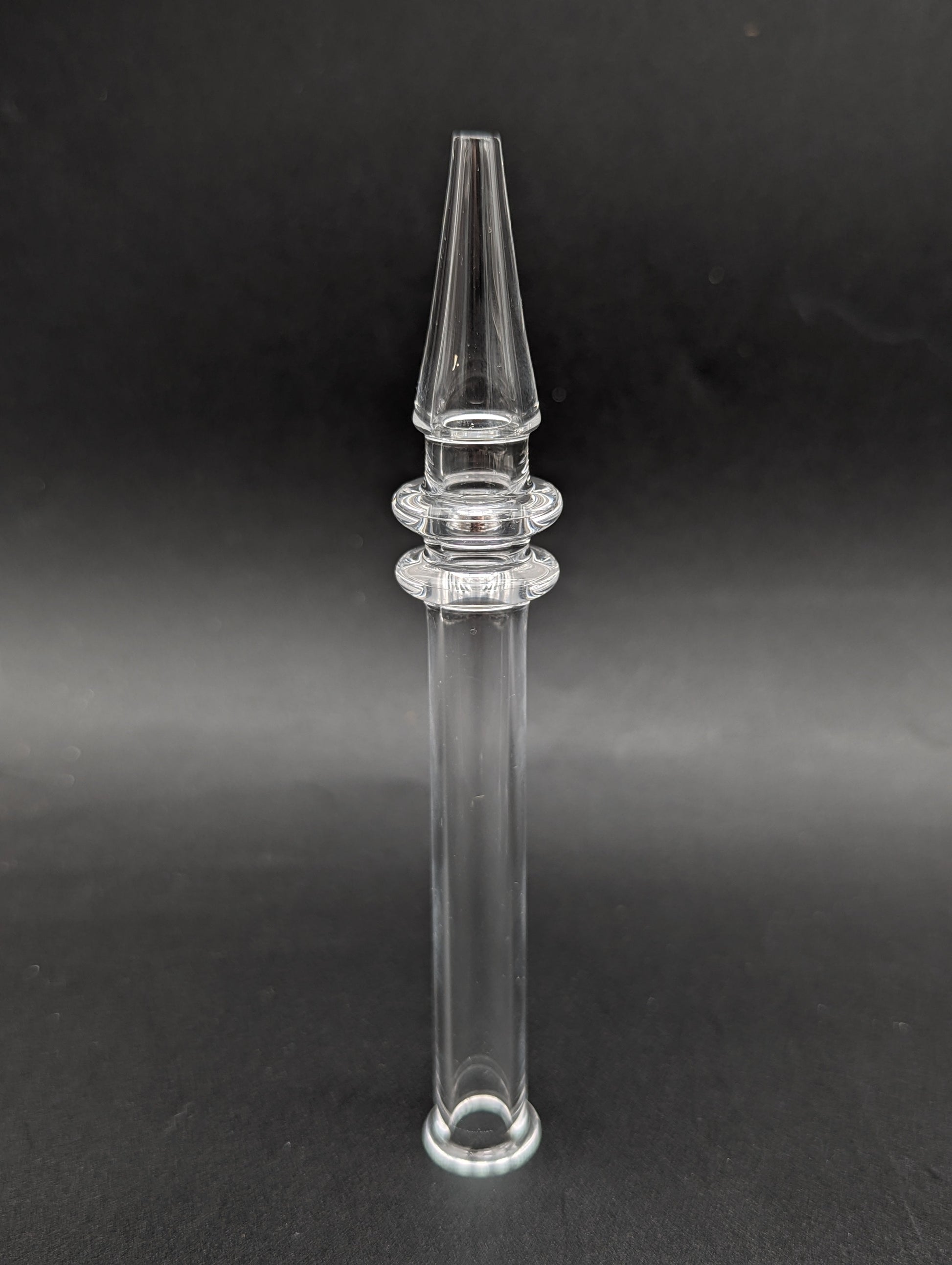 Clear Quartz One Piece Dab Straw-Avernic Smoke Shop