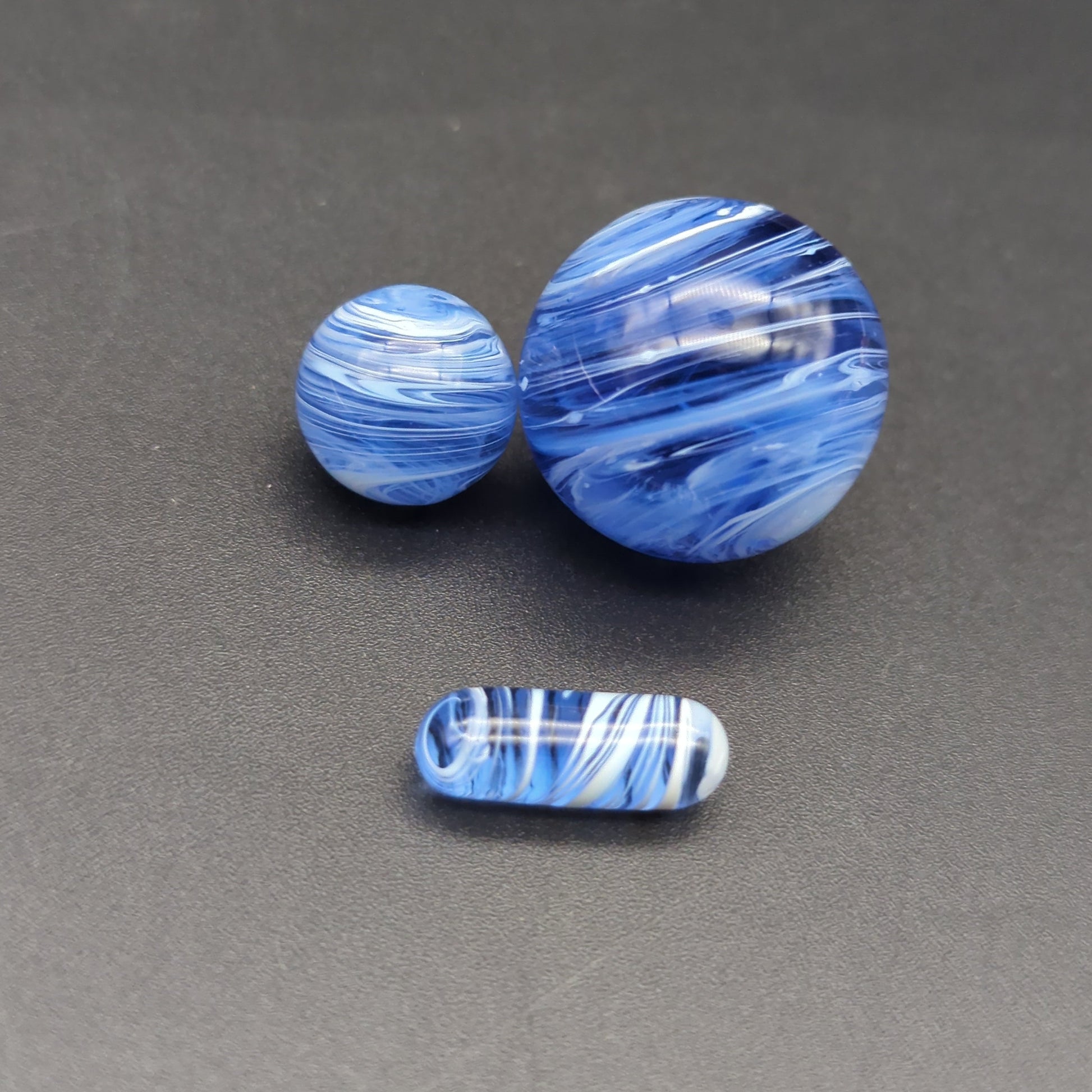 Color Swirl Marble + Pill Set for Terp Slurpers-Avernic Smoke Shop