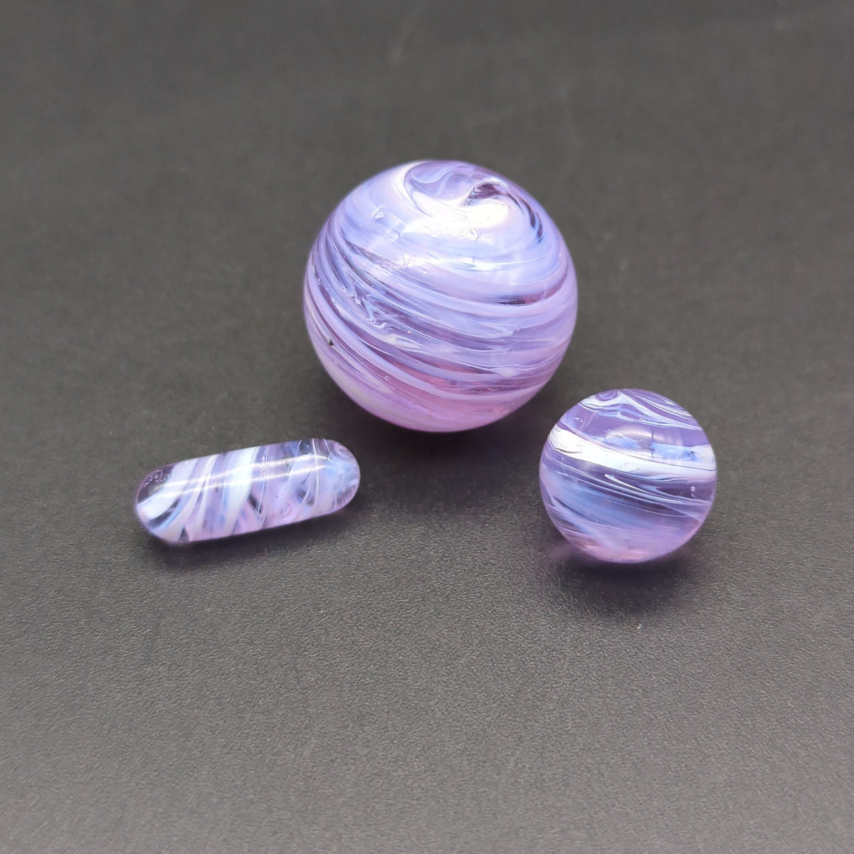 Color Swirl Marble + Pill Set for Terp Slurpers-Avernic Smoke Shop