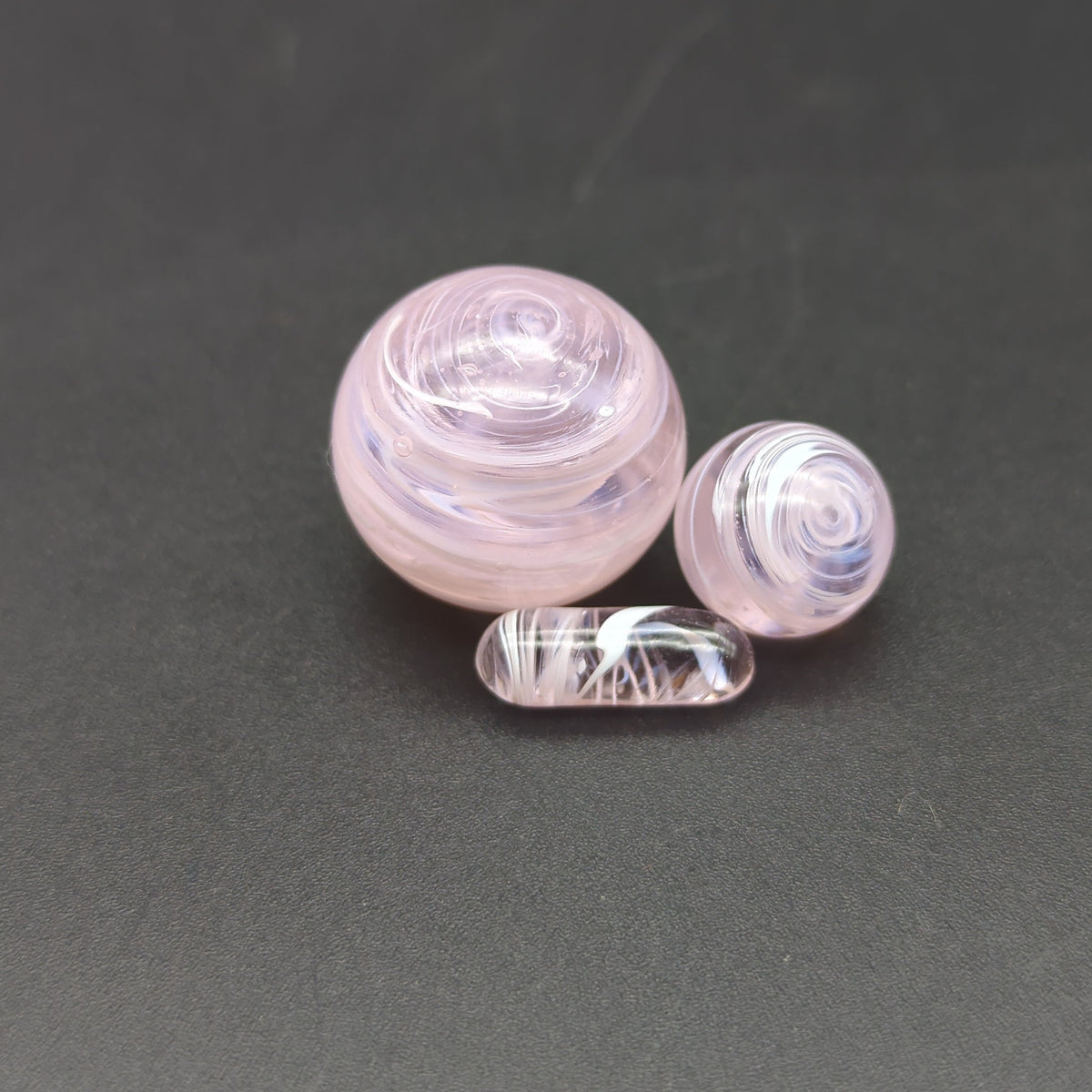 Color Swirl Marble + Pill Set for Terp Slurpers-Avernic Smoke Shop