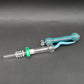 Color Twist Horned Glass Dab Straw | 7" | 10mm-Avernic Smoke Shop