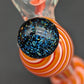 Color Twist Horned Glass Dab Straw | 7" | 10mm-Avernic Smoke Shop
