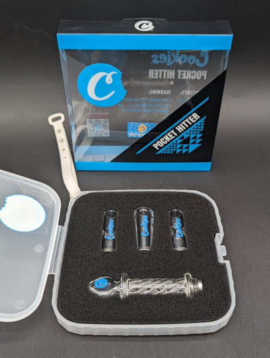 Cookies Pocket Hitter 3-in-1 Glass Chillum & Tip Kit | 4"