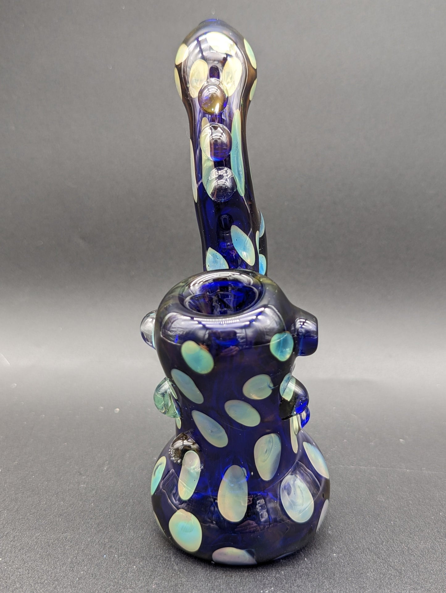 Deep Sea Polka Dot Standing Bubbler 7"