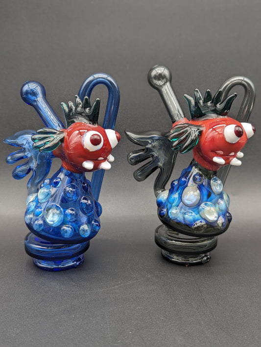Derpy Fish Puffco Peak Glass Attachment