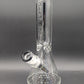 Diamond Glass 12" Honeycomb Pattern Beaker-Avernic Smoke Shop