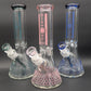 Diamond Glass 12" Honeycomb Pattern Beaker-Avernic Smoke Shop