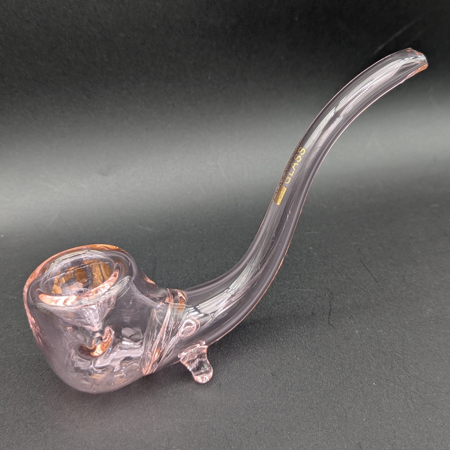 Diamond Glass Sherlock Hand Pipe-Avernic Smoke Shop