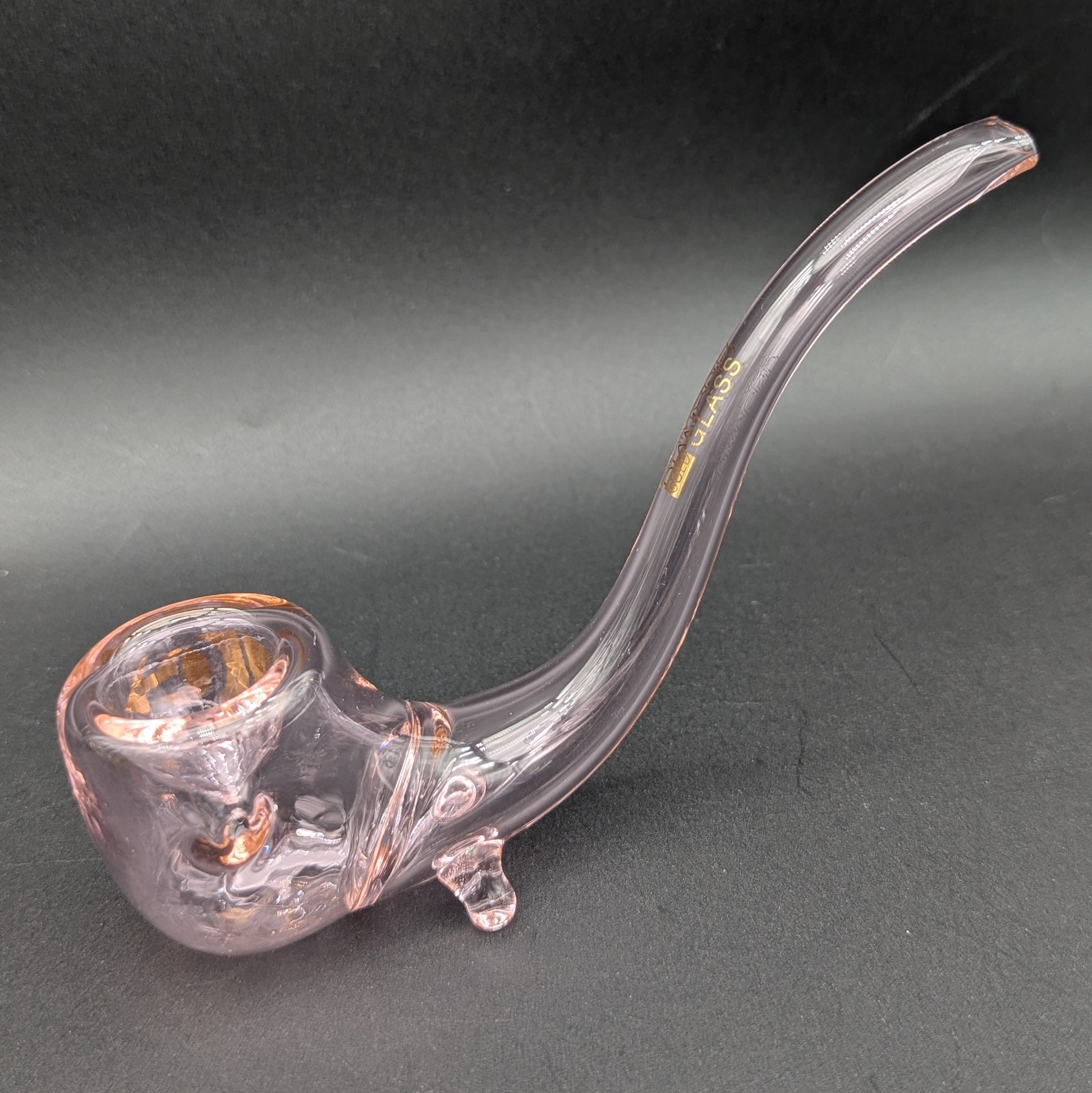 Diamond Glass Sherlock Hand Pipe-Avernic Smoke Shop