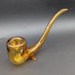 Diamond Glass Sherlock Hand Pipe-Avernic Smoke Shop