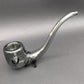 Diamond Glass Sherlock Hand Pipe-Avernic Smoke Shop
