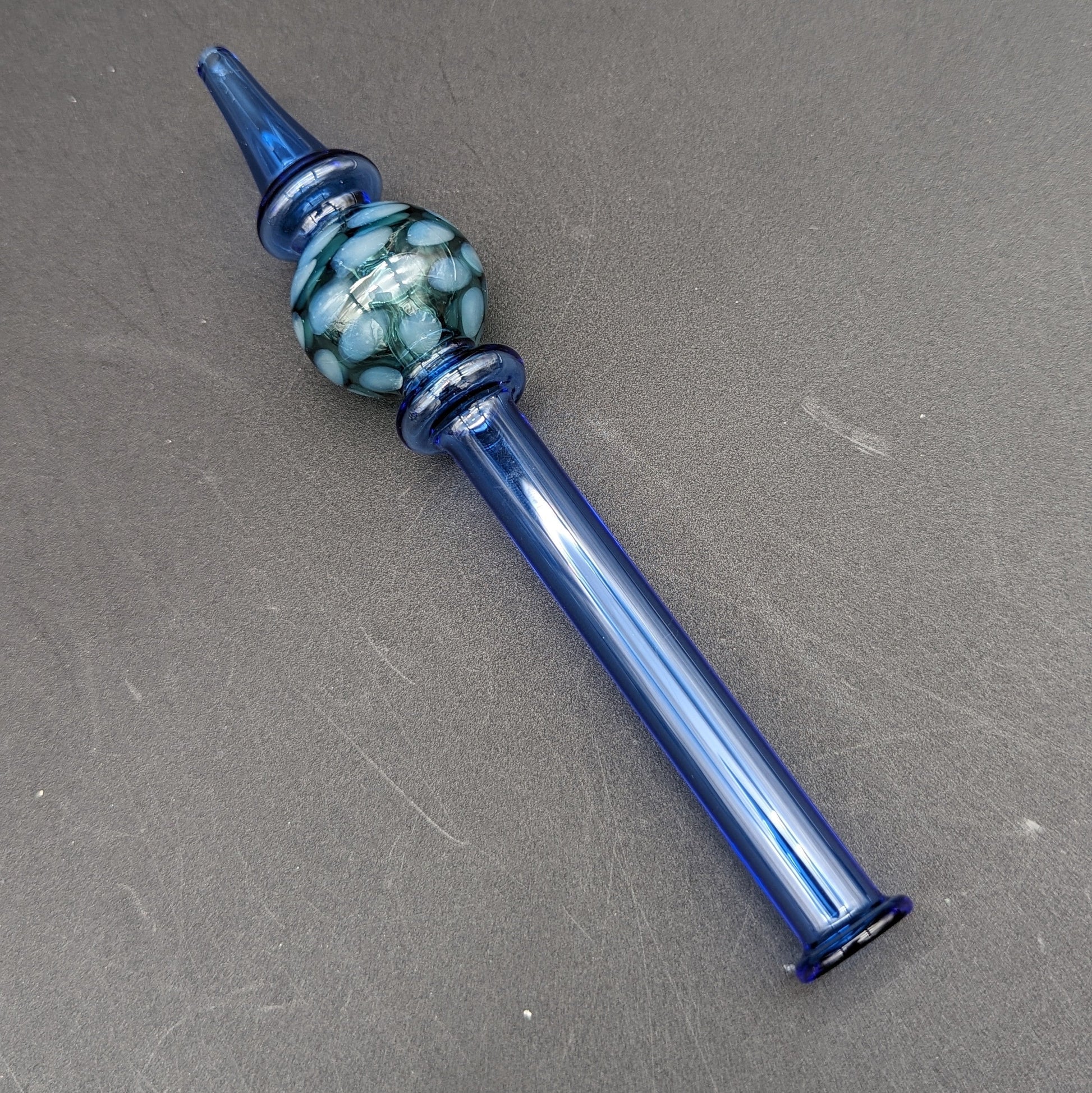 Dimple Diffusion Chamber Glass Dab Straw | 6.5"-Avernic Smoke Shop