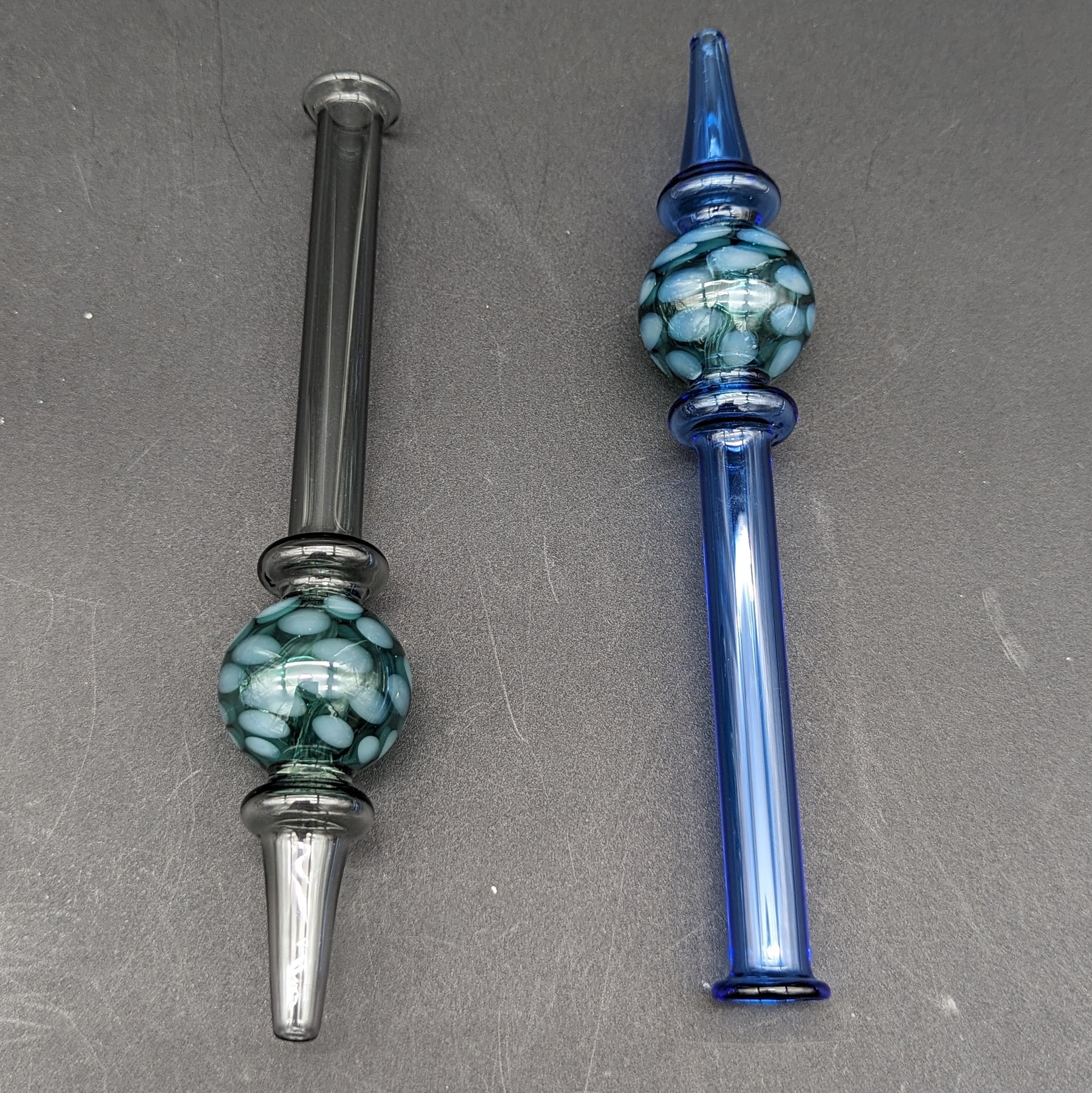 Dimple Diffusion Chamber Glass Dab Straw | 6.5