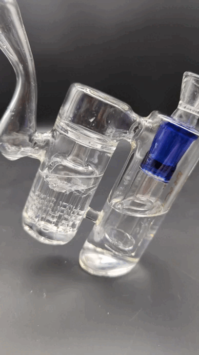 Dual Chamber Bubbler w/ 8-Arm and Showerhead Perc-Avernic Smoke Shop