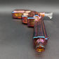 Electroplated Pistol 9" Gun Glass Bubbler