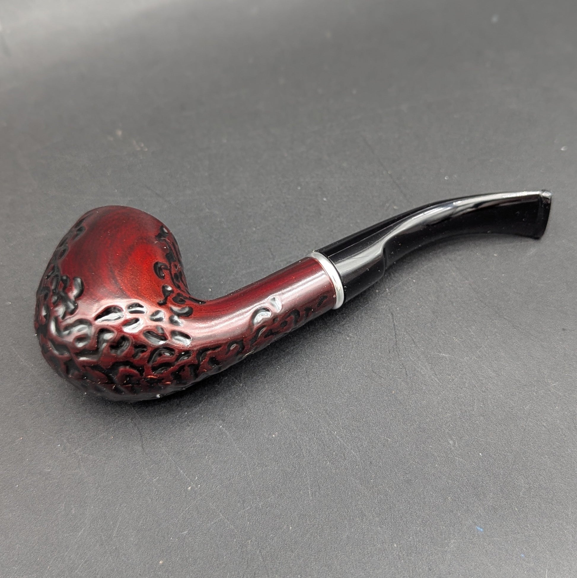 Faux Wood Textured 6" Sherlock Pipe-Avernic Smoke Shop