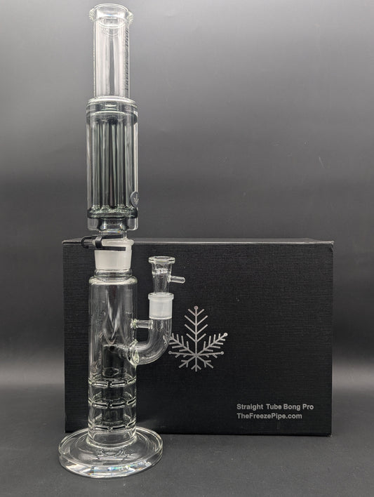 Freeze Pipe - Triple Perc Straight Bong