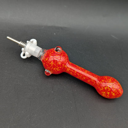 Fritted Glass Nectar Collector w/ Titanium Tip-Avernic Smoke Shop