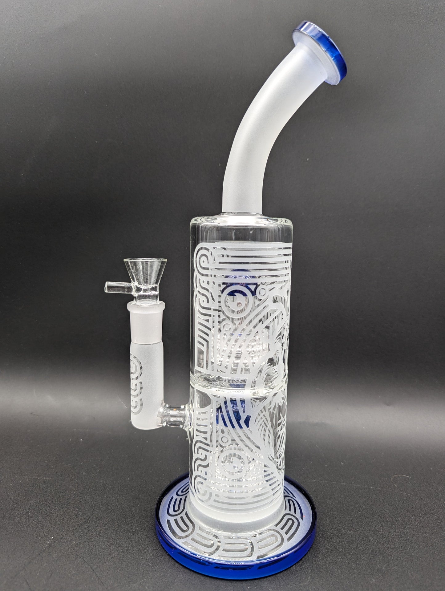 Fully Sandblasted Dual Matrix Bong