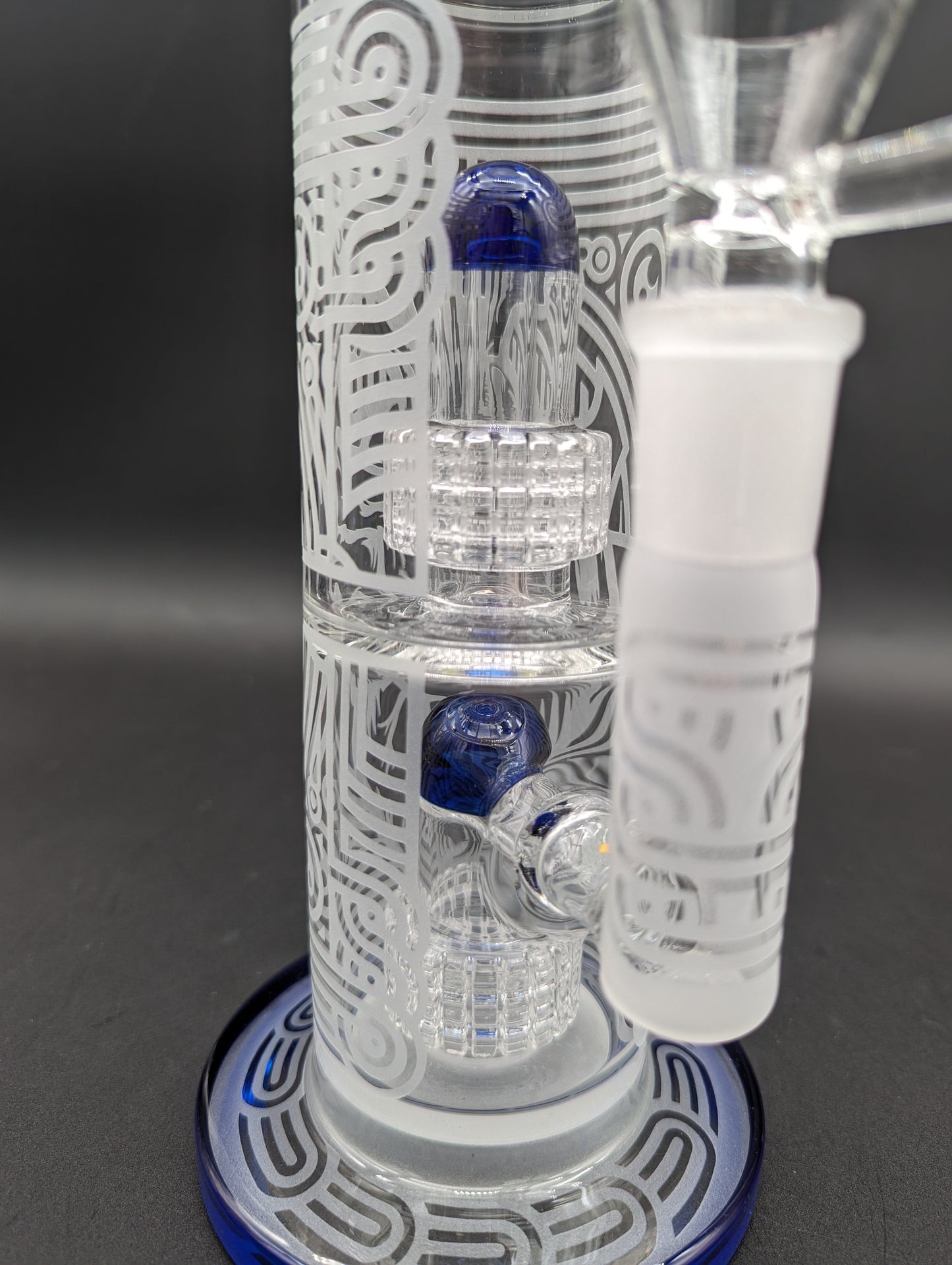 Fully Sandblasted Dual Matrix Bong