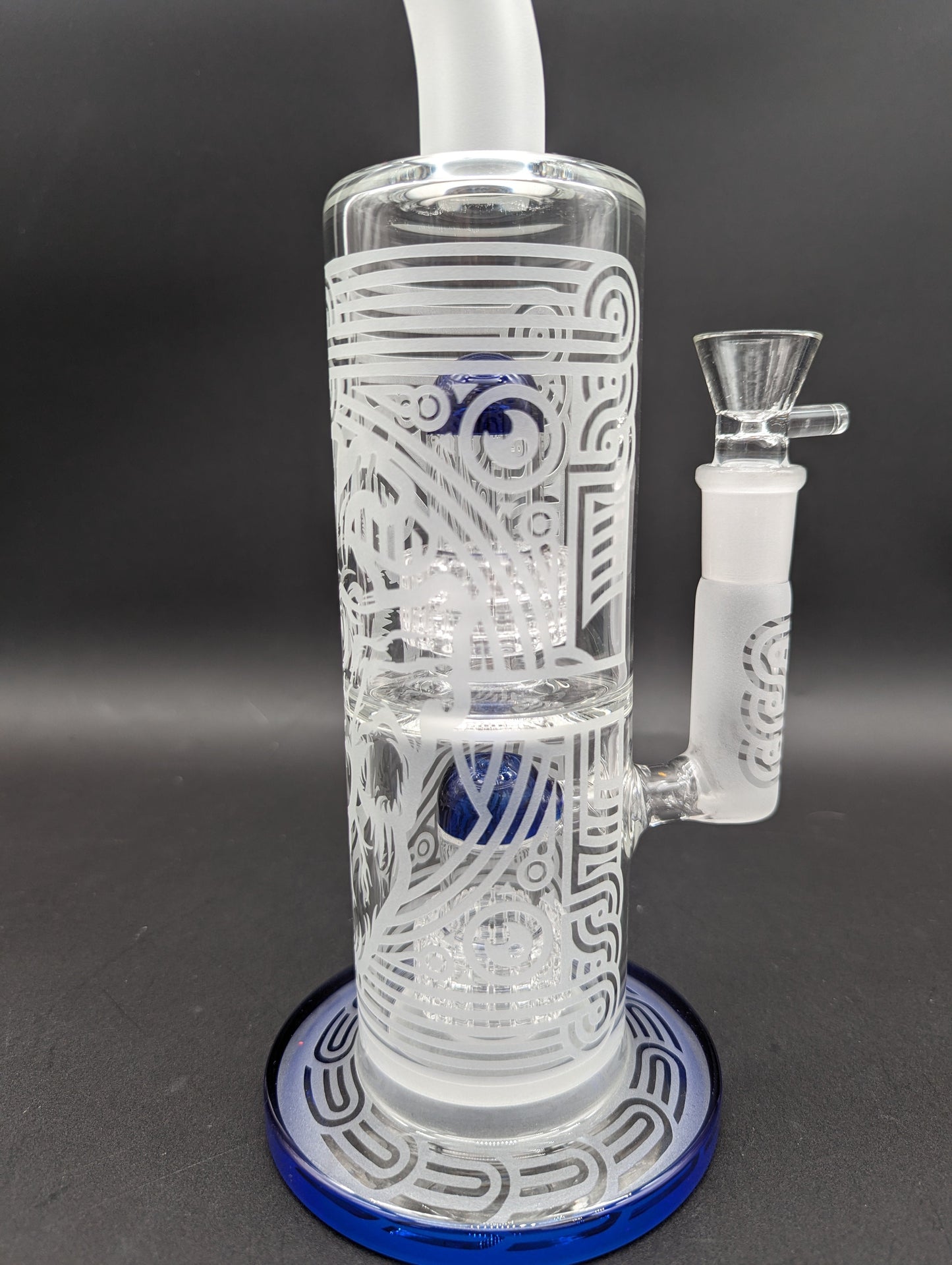 Fully Sandblasted Dual Matrix Bong