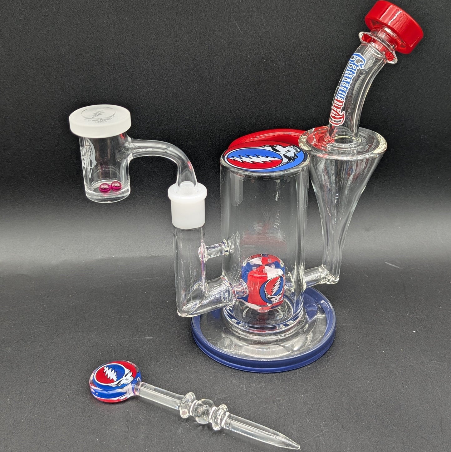 Grateful Dead x Pulsar RBR Glass Recycler Rig Set | 8.5"