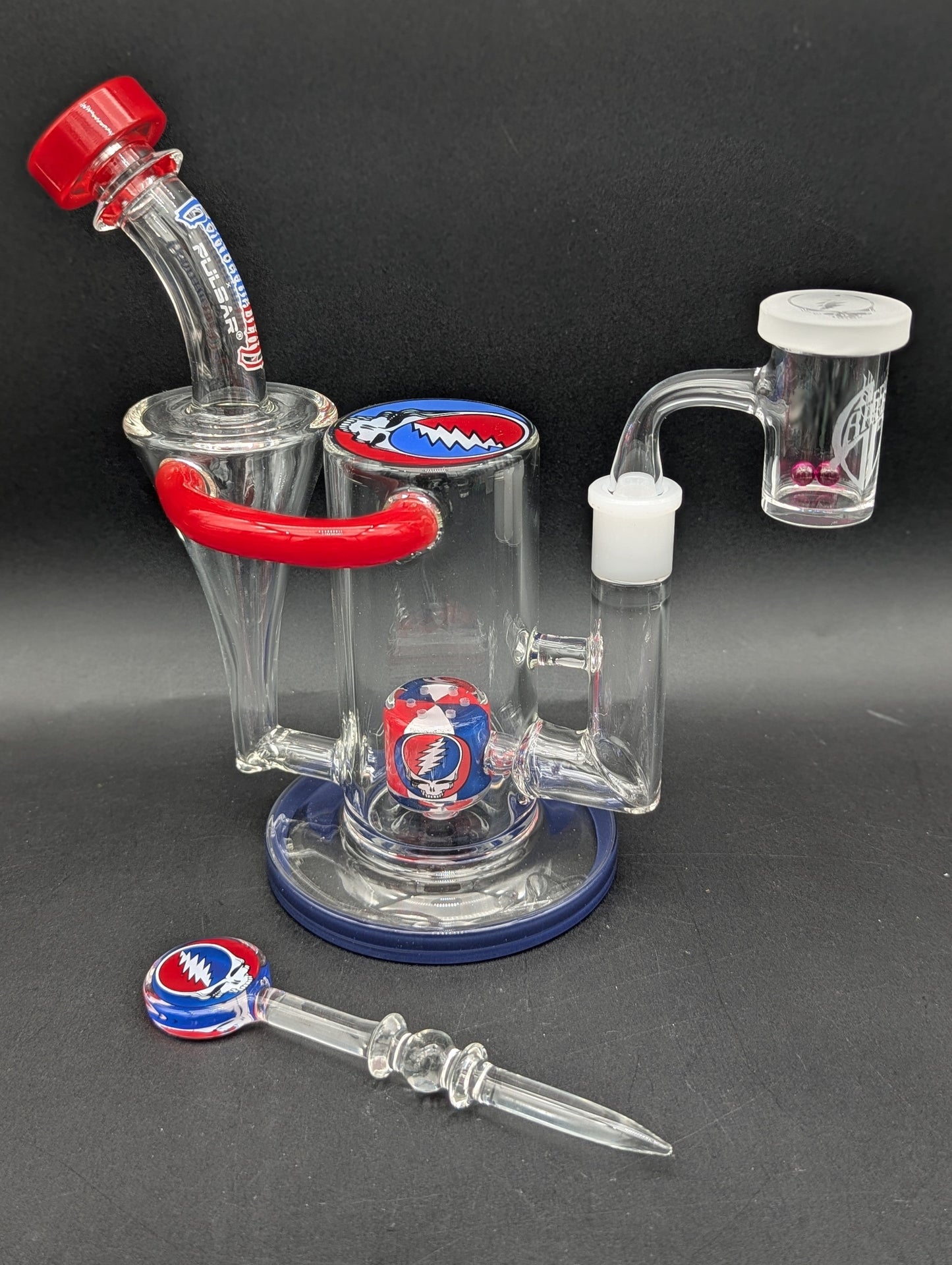 Grateful Dead x Pulsar RBR Glass Recycler Rig Set | 8.5"