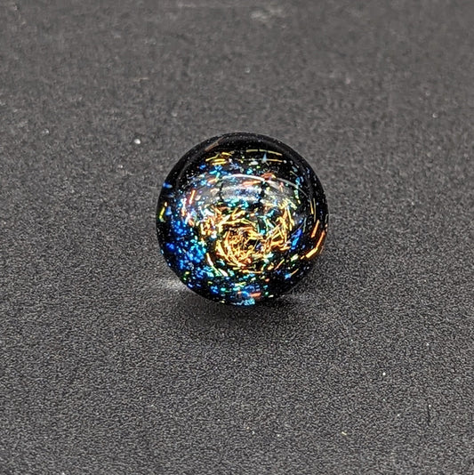 Greek Glass 16mm Dichro Marble-Avernic Smoke Shop