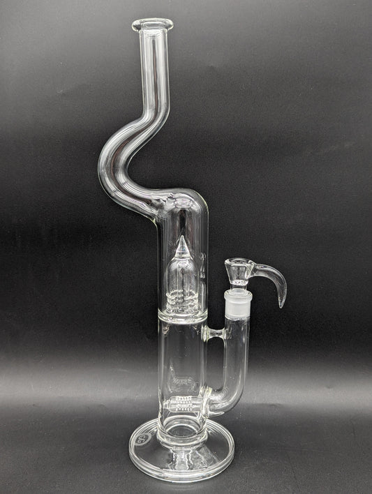 Greek Glass 17" Natty Neck Inline Dome