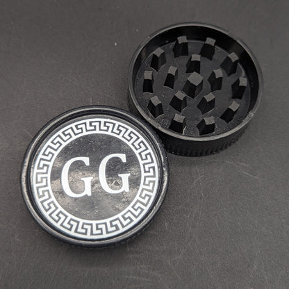 Greek Glass 2 Piece Hemp Grinder