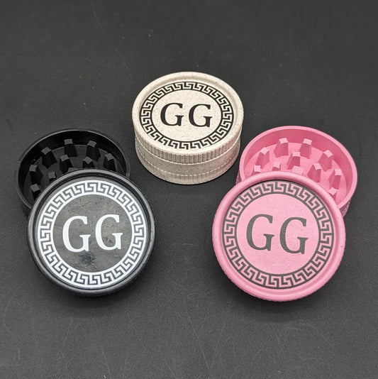 Greek Glass 2 Piece Hemp Grinder