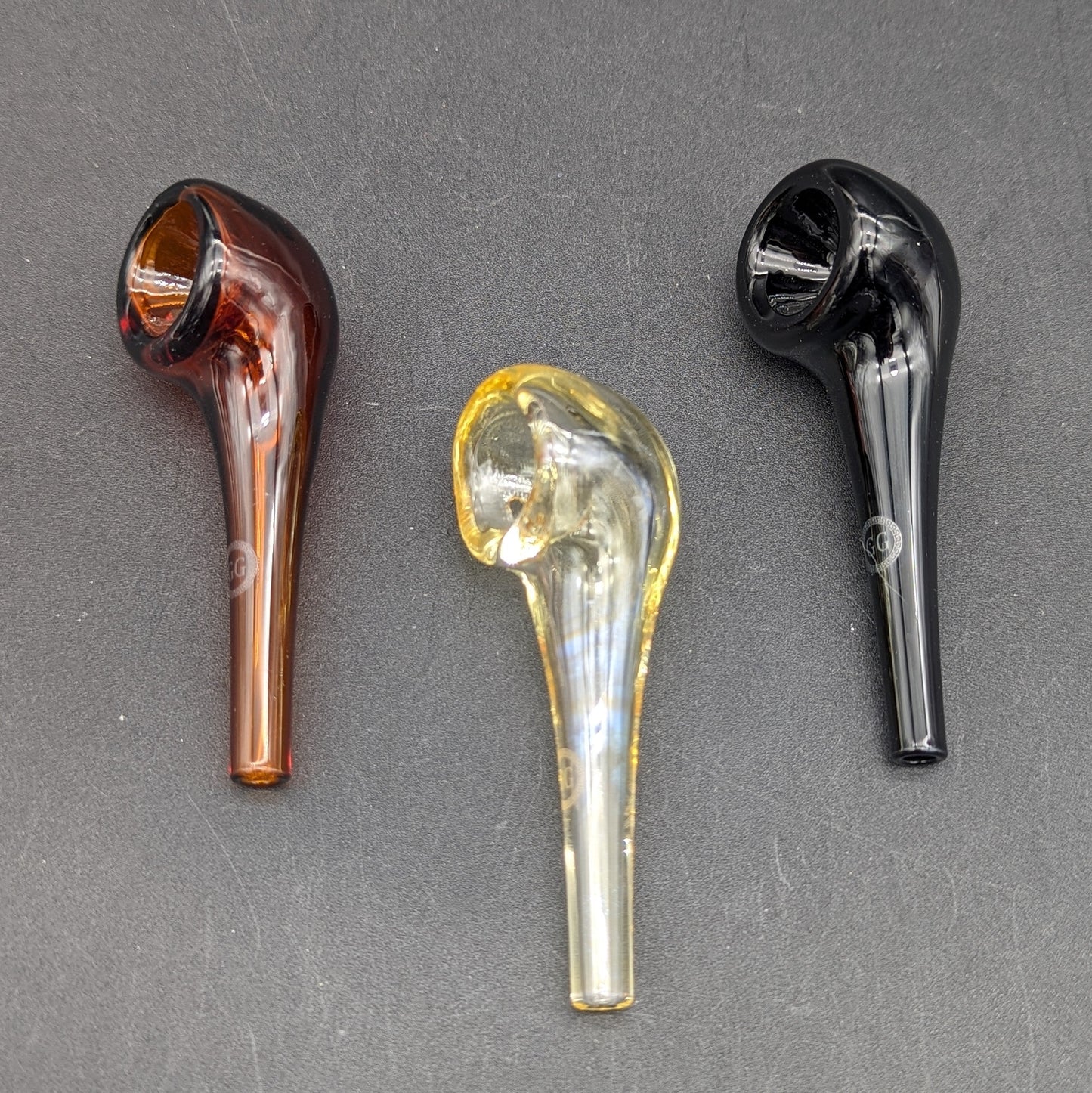 Greek Glass 3" Mini Hand Pipes-Avernic Smoke Shop