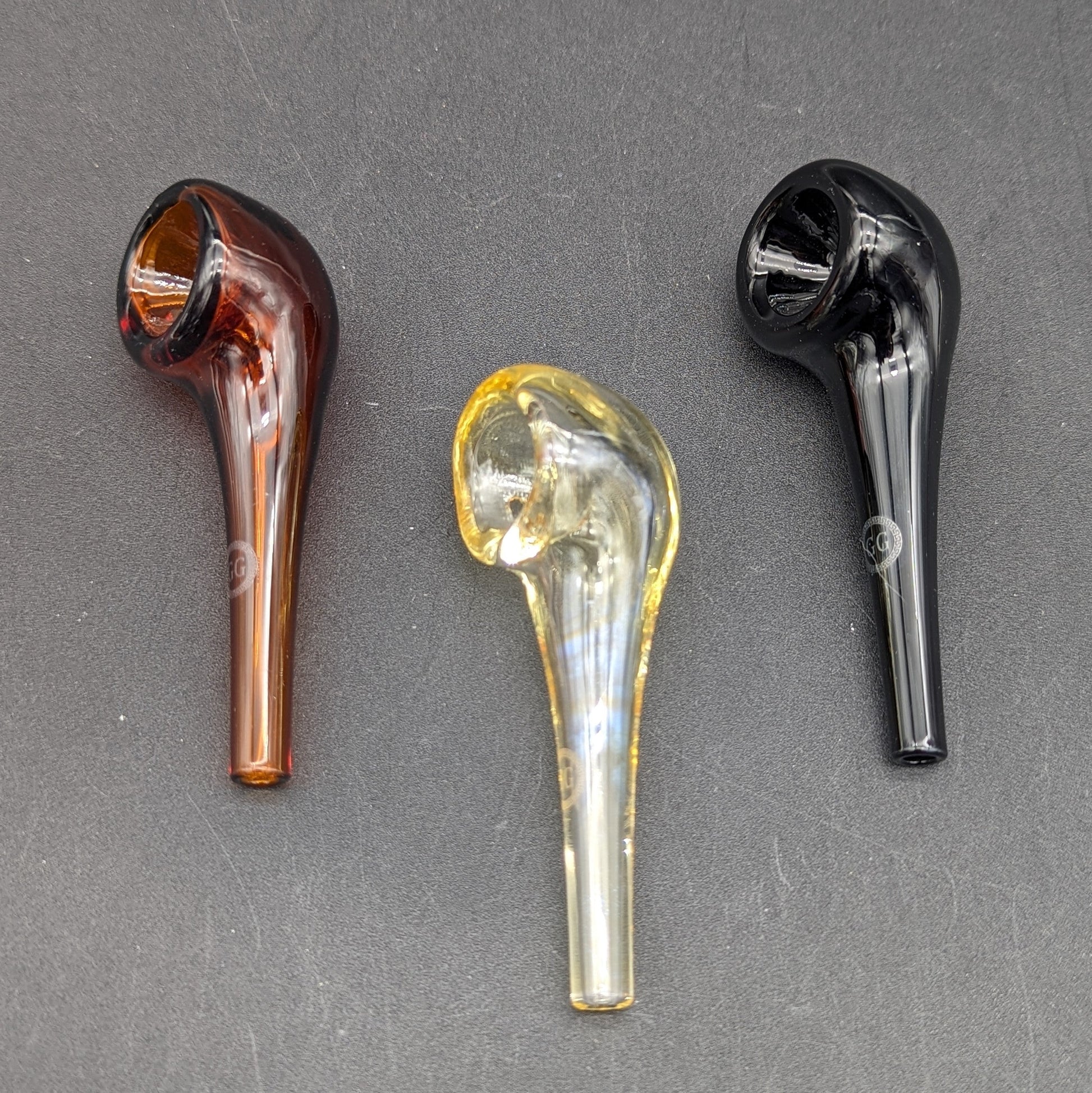 Greek Glass 3" Mini Hand Pipes-Avernic Smoke Shop