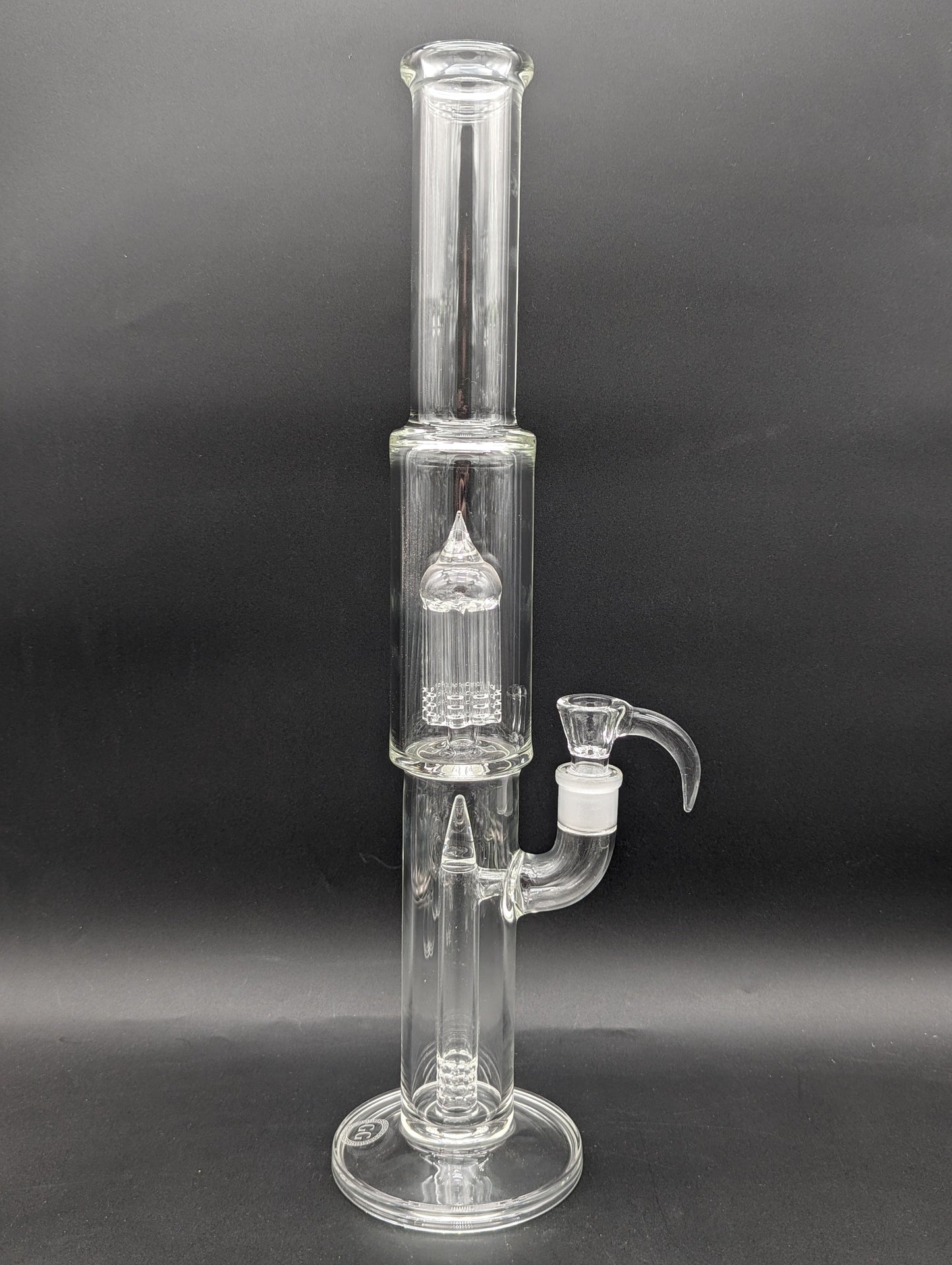 Greek Glass 360 Grid to 8 Arm Tube-Avernic Smoke Shop