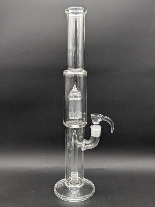 Greek Glass 360 Grid to 8 Arm Tube-Avernic Smoke Shop