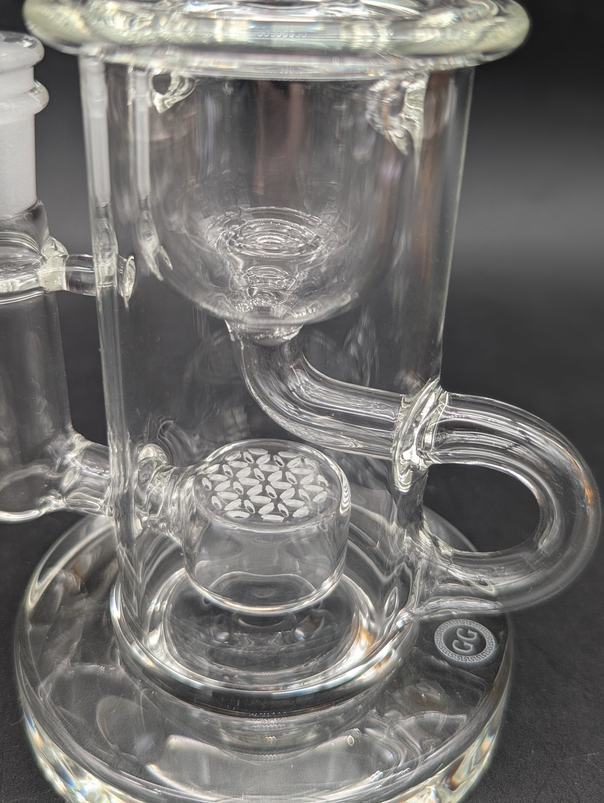 Greek Glass 7.5" Klein Recycler Rig-Avernic Smoke Shop