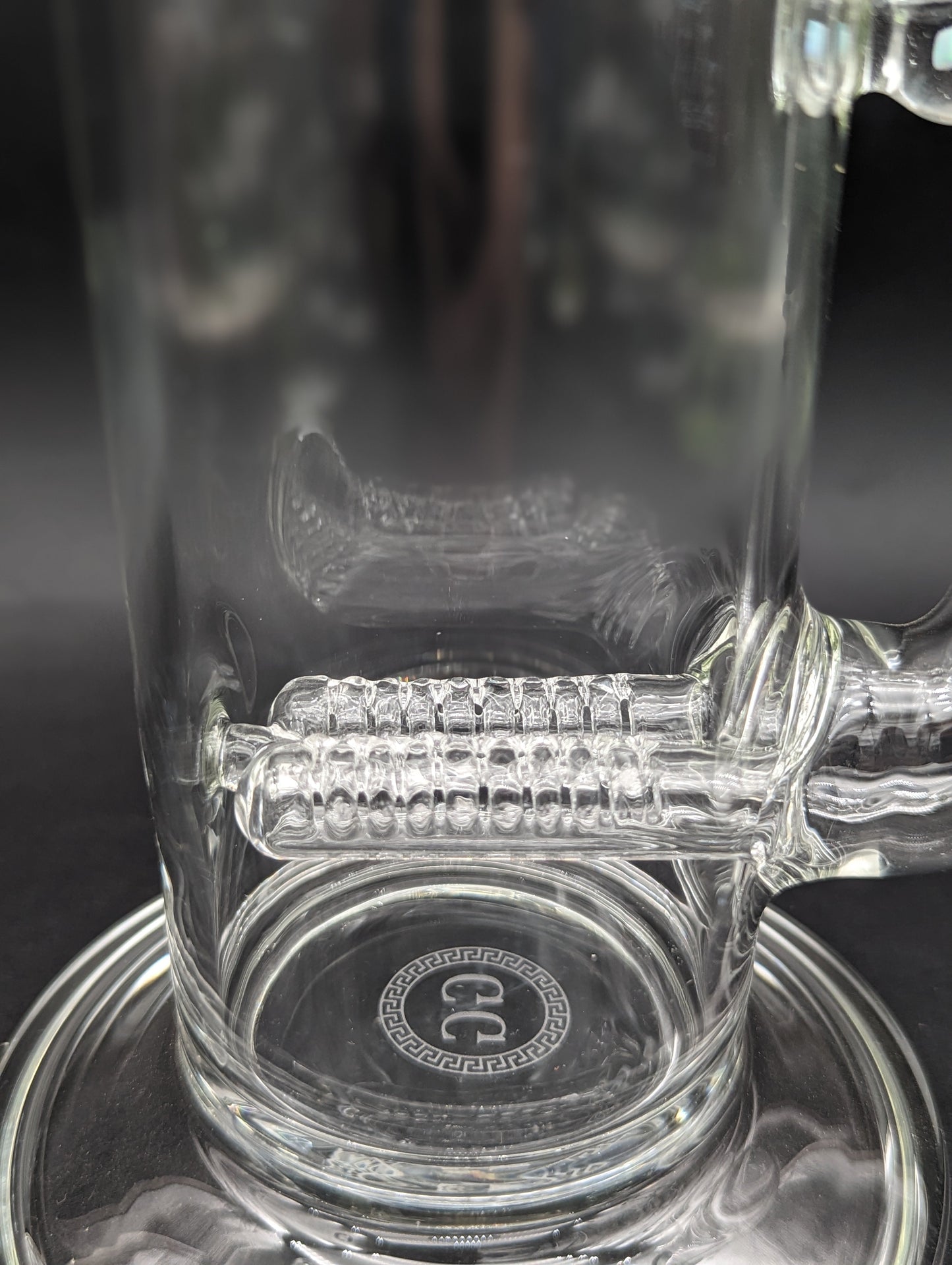 Greek Glass Dual Grid Natty Neck w/ Opal-Avernic Smoke Shop