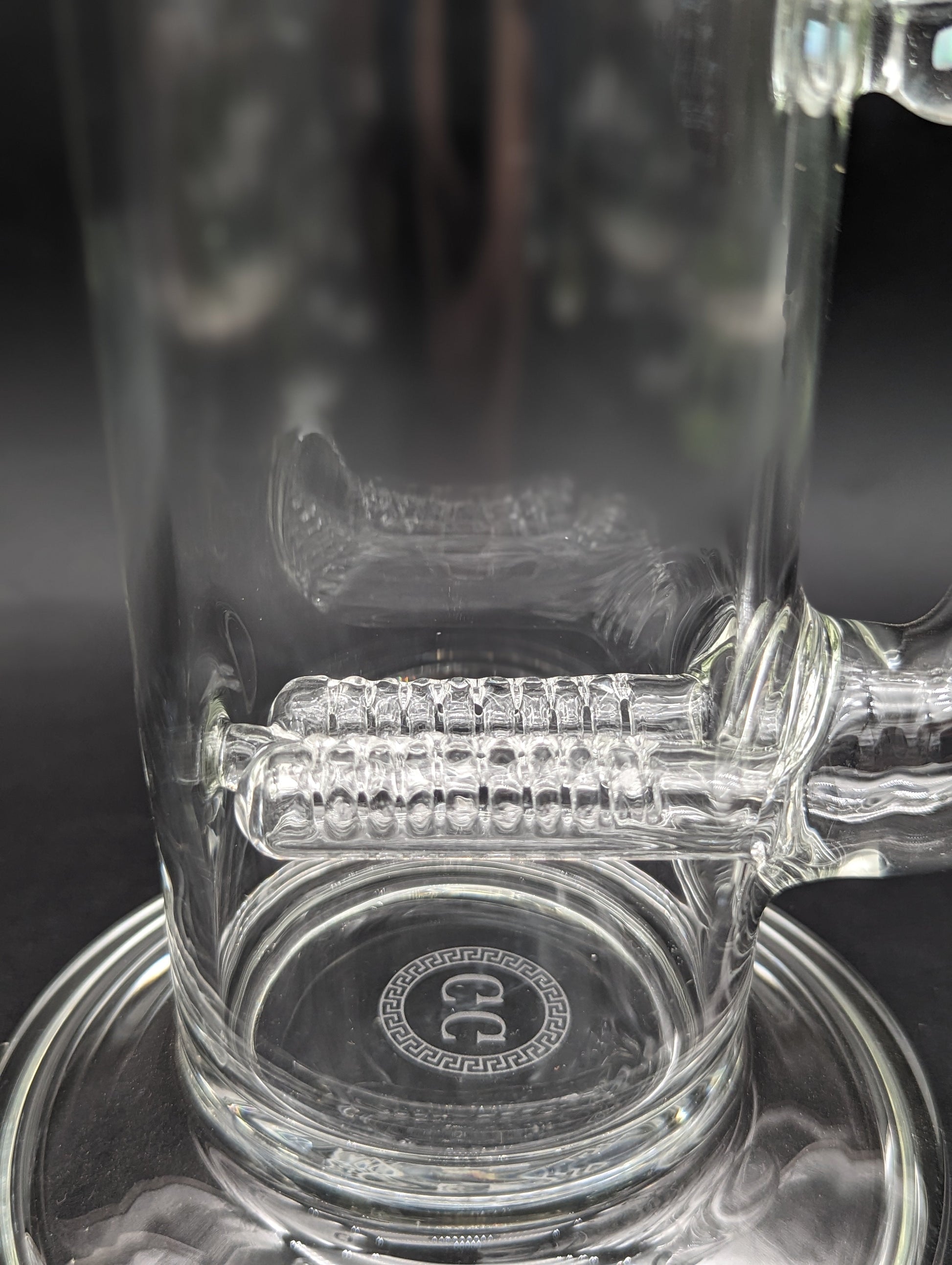 Greek Glass Dual Grid Natty Neck w/ Opal-Avernic Smoke Shop