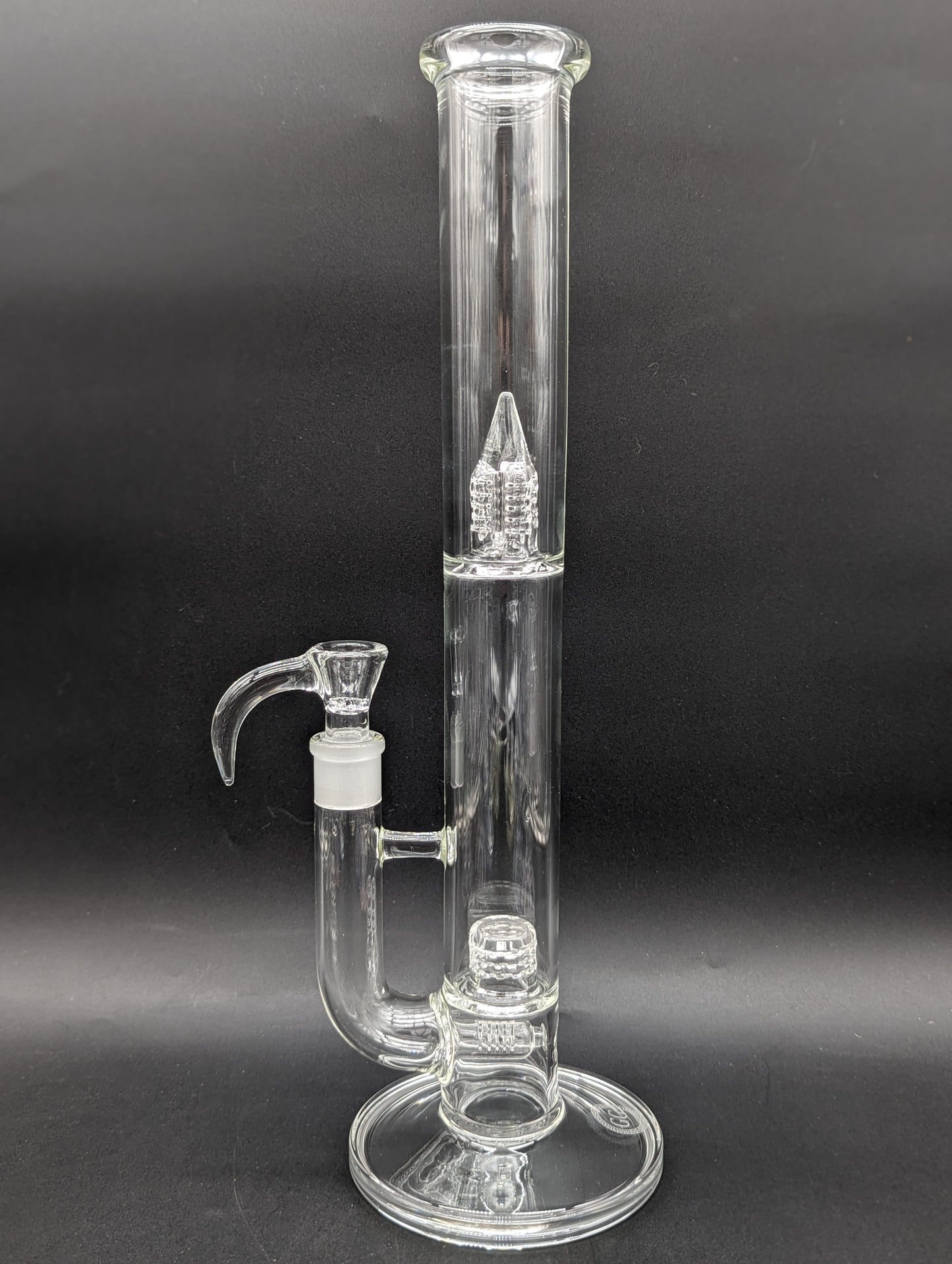 Greek Glass Inline to 360 Grid Cap Tube-Avernic Smoke Shop