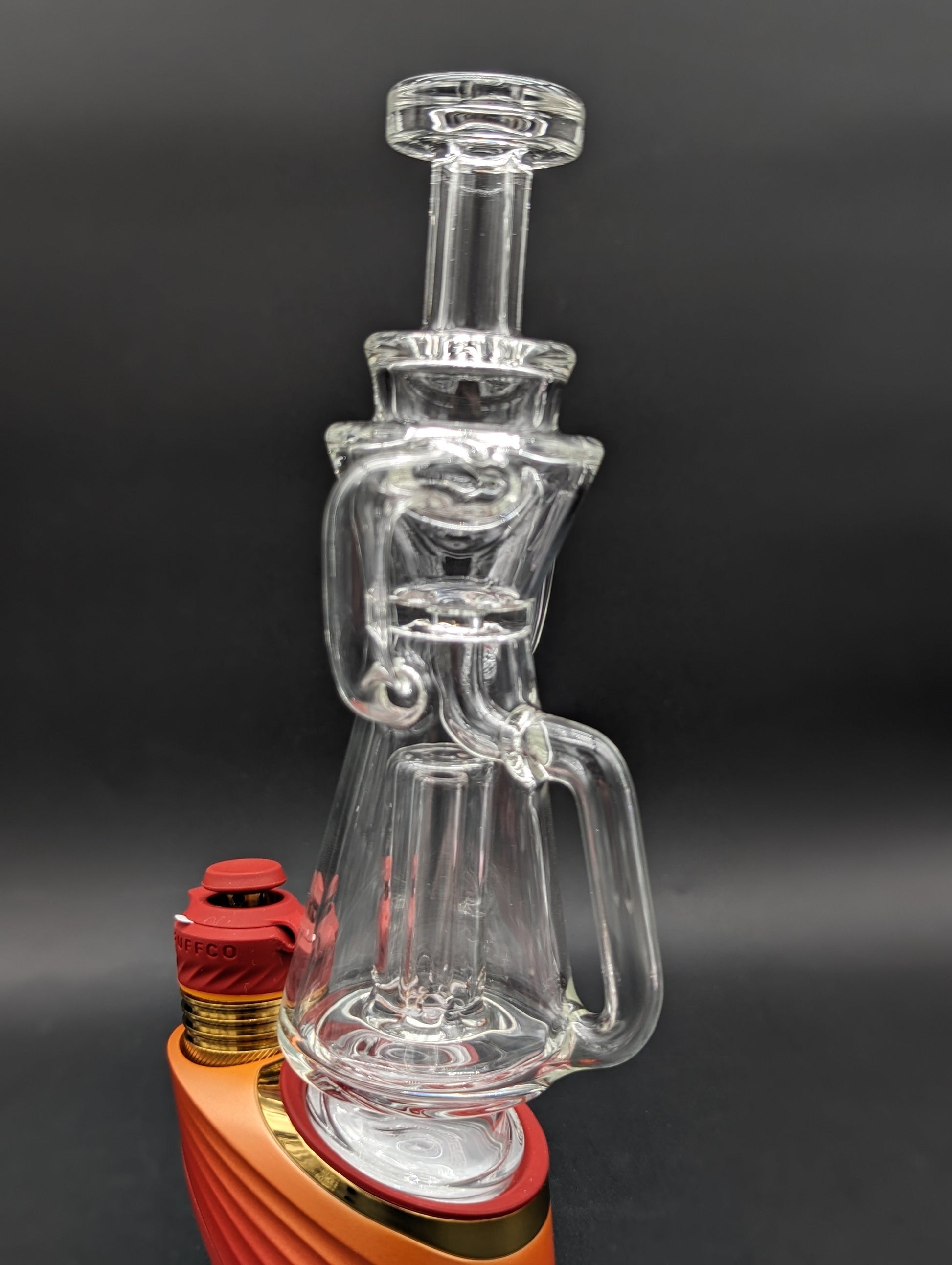 Greek Glass Puffco Dual Uptake Recycler-Avernic Smoke Shop