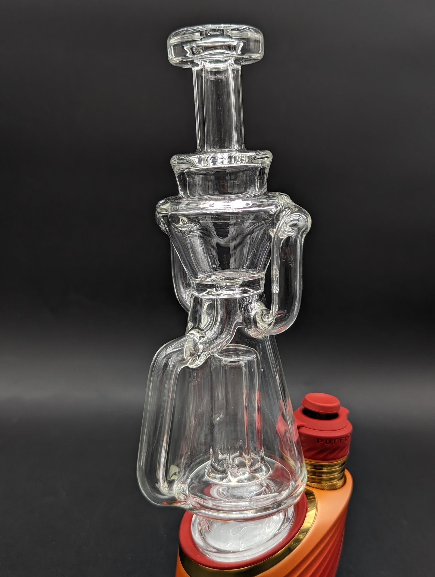 Greek Glass Puffco Dual Uptake Recycler-Avernic Smoke Shop