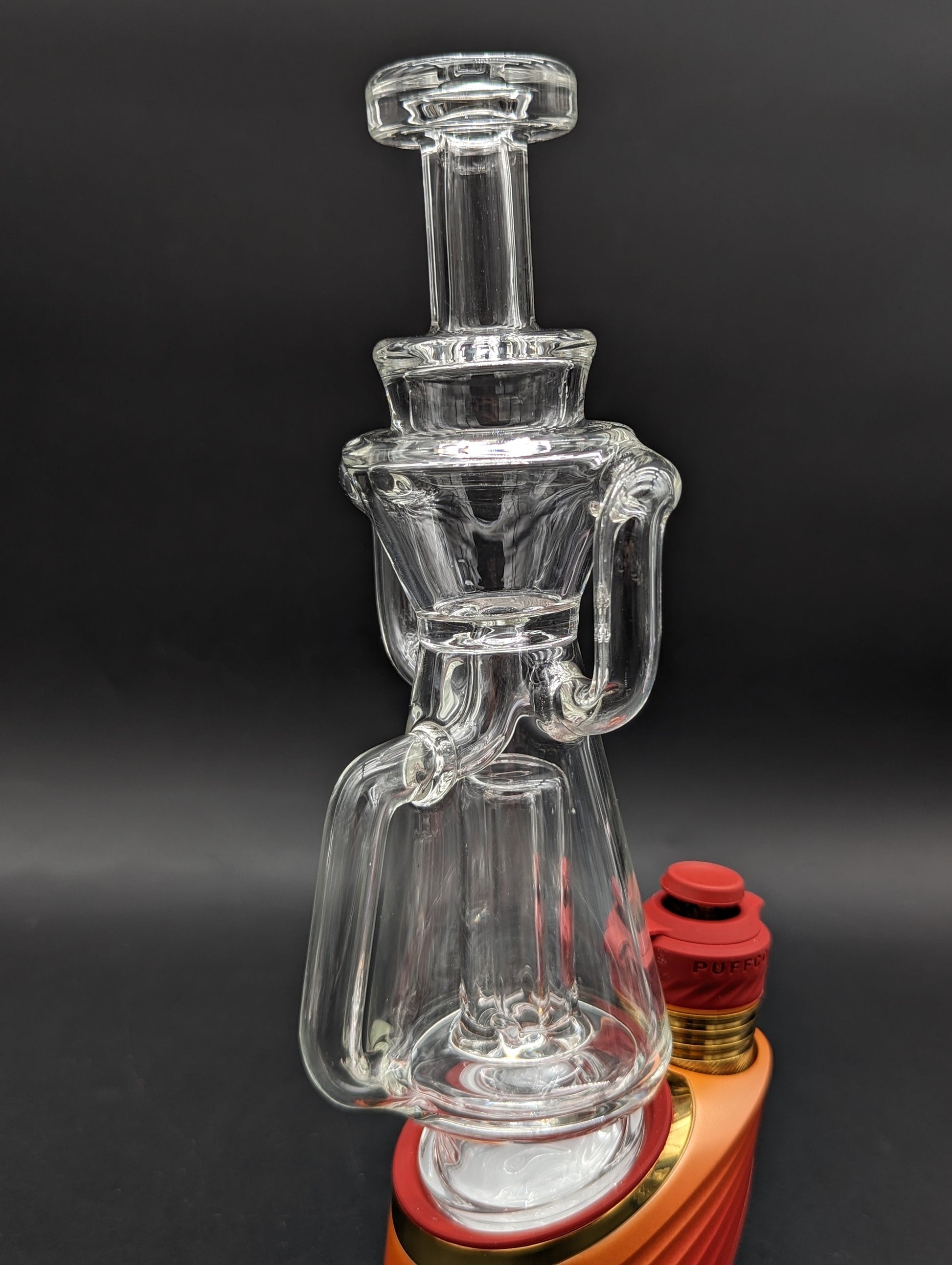 Greek Glass Puffco Dual Uptake Recycler-Avernic Smoke Shop